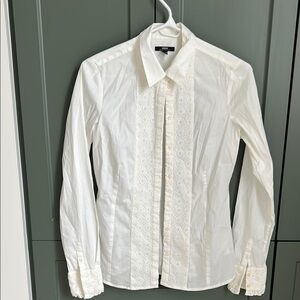 Mexx White Lace Detail Blouse